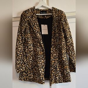 Leopard print blazer
